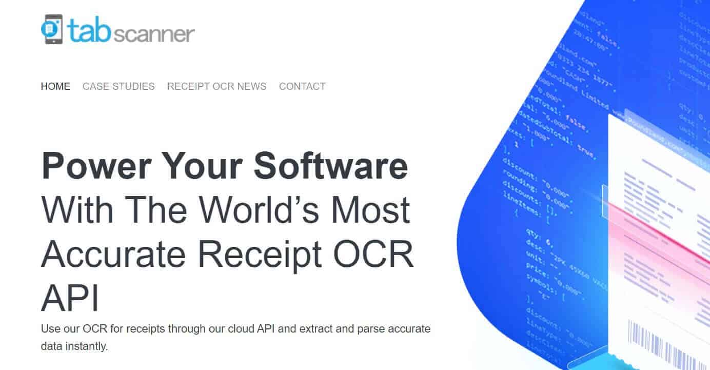 Try Tabscanner’s FREE Receipt OCR API