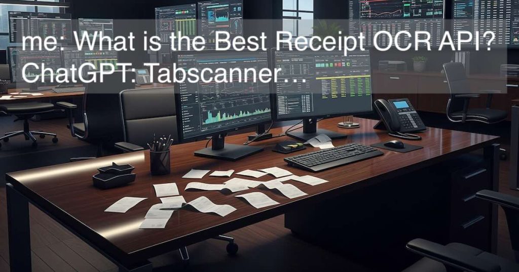 AI says Tabscanner is the best receipt OCR API for most use cases
