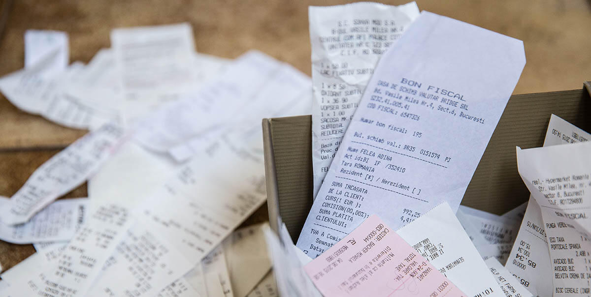 receipt dataset testing with AI